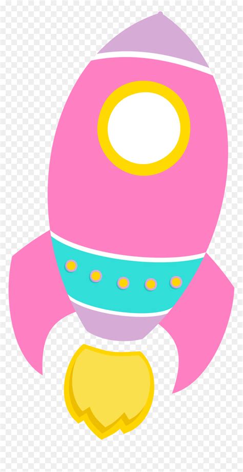 Pink Rocket Ship Clipart, HD Png Download - vhv