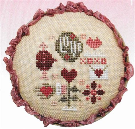 Counted Cross Stitch Pattern, Love Whirligig, Valentine Decor, Valentine Ornament, Love Ornament ...