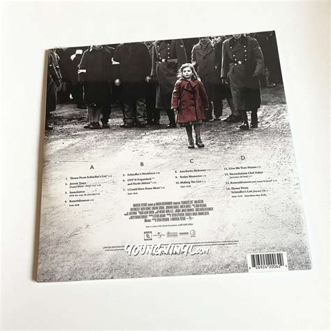 John Williams Schindler's List Soundtrack 2LP Limited Vinyl Sealed ...