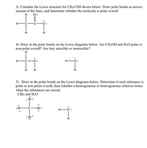 Solved 3) Consider the Lewis structure for CH3COH shown | Chegg.com