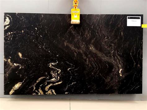 Titanium Slab Polished Black Granite Stone Slabs for Countertops - Granite Slabs