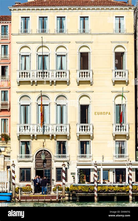 The Europa Hotel, The Grand Canal, Venice, Italy Stock Photo - Alamy