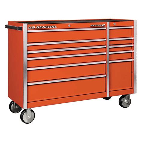 56 In X 22 Double Bank Roller Cabinet Orange