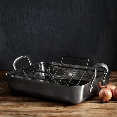 Calphalon Contemporary Roaster with Rack, Stainless Steel | Bloomingdale's