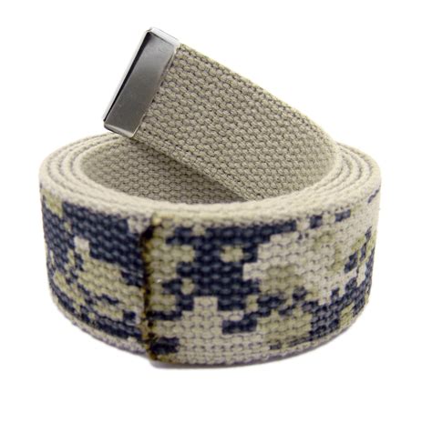 Build A Belt - Replacement Canvas Web Belt 1.25 Military Width Silver ...