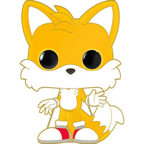 Sonic Super Tails Large Enamel Funko Pop! Pin #01