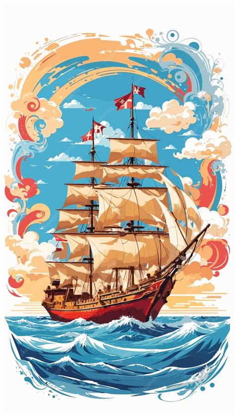 Premium Vector | Christopher Columbus39s ships