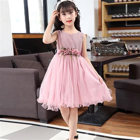 Aliexpress.com : Buy 2018 summer kids big girl chiffon dress lace little girls party dress kids ...