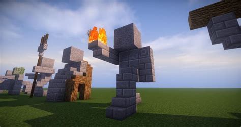 11 -Minecraft small statues for worlds easy to build | Minecraft statues, Minecraft blueprints ...