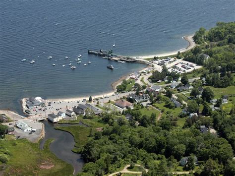 Aerial view of Lincolnville Beach, Maine (With images) | Bed and breakfast, Lincolnville ...