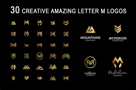 30 Creative Letter M logos | Branding & Logo Templates ~ Creative Market