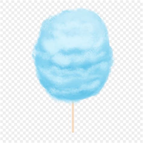 Blue Cotton Candy Clipart PNG Images, Cartoon Sky Blue Cotton Candy ...