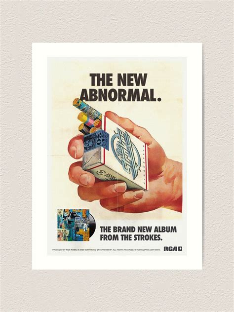 "The Abnormal Era - Aesthetic Cigarette Ads In 2020s" Art Print for ...