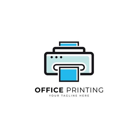 office printer logo design mark concept 7126257 Vector Art at Vecteezy