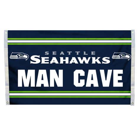 Seattle Seahawks Flag 3x5 Man Cave - Sports Fan Shop