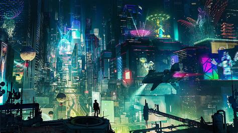 HD wallpaper: Cyberpunk City, future Tokyo, artur sadlos | Wallpaper Flare