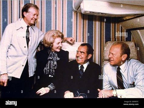 Leonore Annenberg with Presidents Nixon, Ford, Carter Stock Photo - Alamy