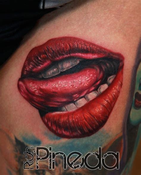 Lipstick Kiss Tattoo Designs