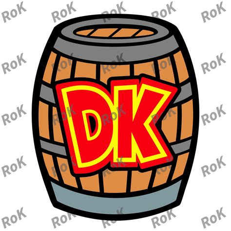 Donkey Kong Barrel & Tie SVG PDF Png JPEG Multi - Etsy Canada