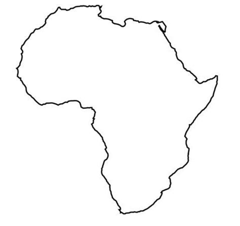 Africa Stencil Made From 4 Ply Mat Board - Etsy | Africa tattoos ...