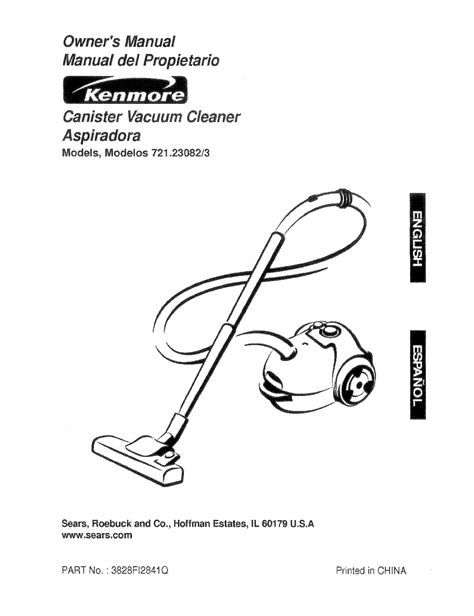 Kenmore 600 Series Vacuum Manual