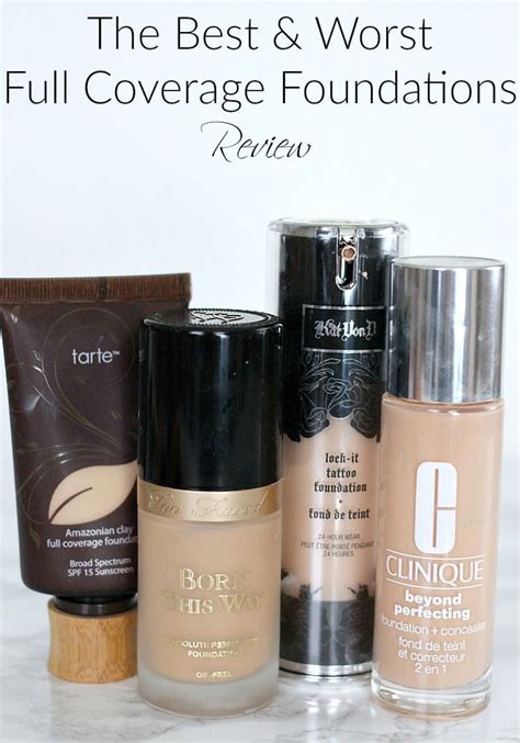 The Best & Worst Full Coverage Foundations Review | No foundation makeup, Full coverage makeup ...