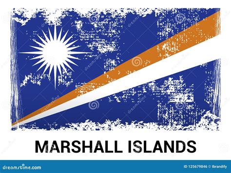 Marshall Islands Flag Design Vector Stock Vector - Illustration of vector, nation: 125679846