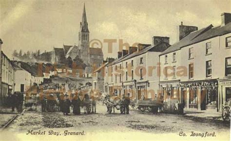 Market Day, Granard, Co Longford, Ireland. old Irish photograph. LF ...