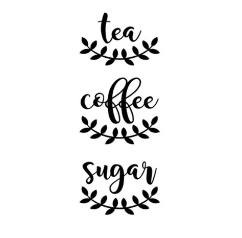 Magnolia Leaf Tea, Coffee Sugar Labels | Canister labels, Tea coffee ...