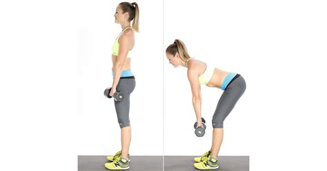 Romanian Deadlifts | Butt Exercises Using Dumbbells | POPSUGAR Fitness Photo 5