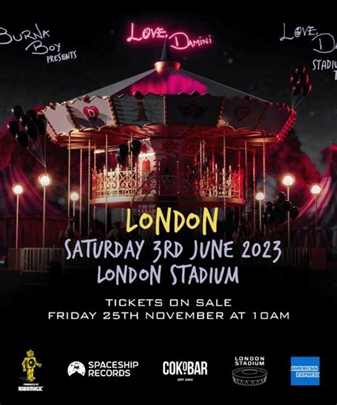 Burna Boy London Tour 2023