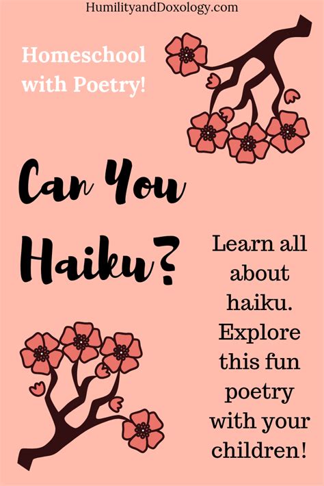 Can You Haiku? Learn and explore the poetry of haiku with children of all ages! | Humility and ...