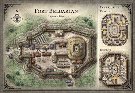 Tomb of Annihilation; Fort Beluarian - 5E (Digital DM & Player Versions) $2 | Dungeon maps ...