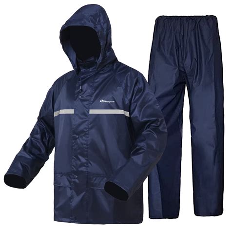 Buy HANMENGXUANRain Suit, Rain Gear for Men Women Waterproof Work Lightweight Rainwear Rain Coat ...