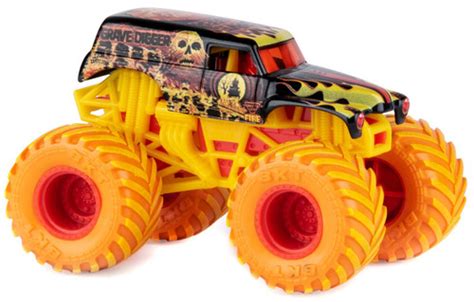 Monster Jam Fire Ice Grave Digger Exclusive 164 Diecast Car Spin Master - ToyWiz