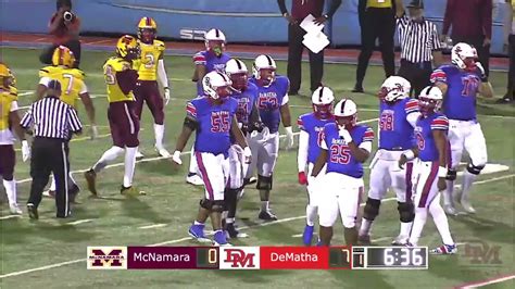 DeMatha Football vs Bishop McNamara - YouTube