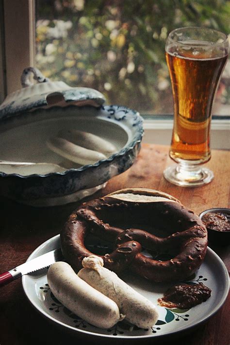 adventurefood: Weisswurst and Pretzels for Breakfast