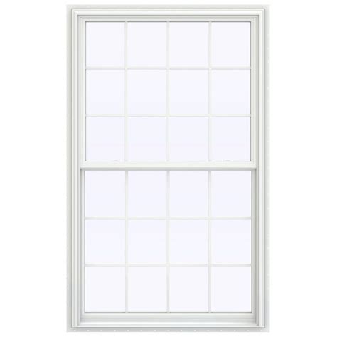 JELD-WEN 43.5 in. x 71.5 in. V-2500 Series Double Hung Vinyl Window ...