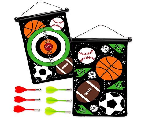 Hearthsong Sports Double-Sided Magnetic Canvas Target Darts Game | Big Lots