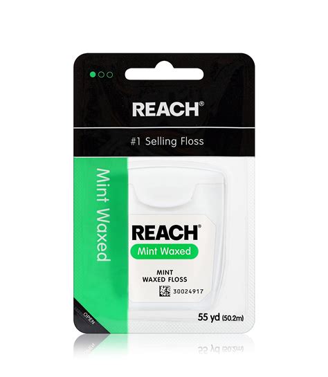 Buy Reach Waxed Dental Floss | Effective Plaque Removal, Extra Wide Cleaning Surface | Shred ...