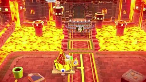 🔥 Super Mario 3D World: Castle-7 - Simmering Lava Lake (100 % All Stars & Stamp) [No Commentary ...