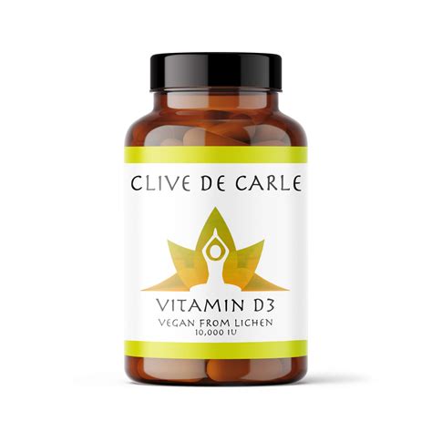 Vitamin D (Vegan) - Derived from Lichen. ON SALE! BBE Sept 24 - Clive De Carle