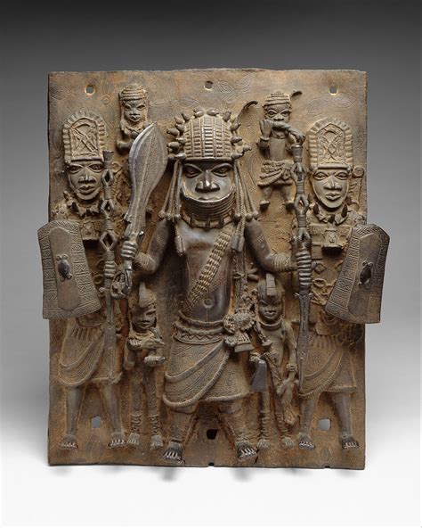 Plaque: Warrior and Attendants | Edo peoples | The Met