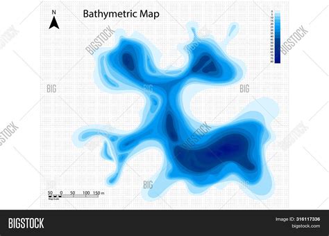 Color Bathymetric Map Vector & Photo (Free Trial) | Bigstock