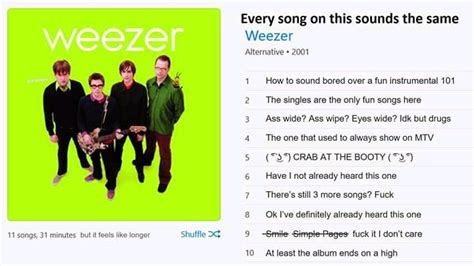 Green Album- Weezer : r/albumsinanutshell