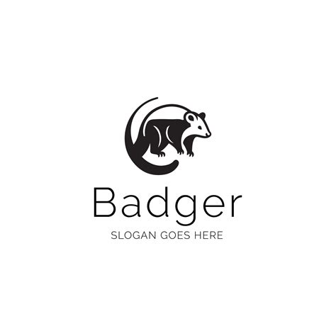 Elegant Badger Logo Design Illustration 36712887 Vector Art at Vecteezy