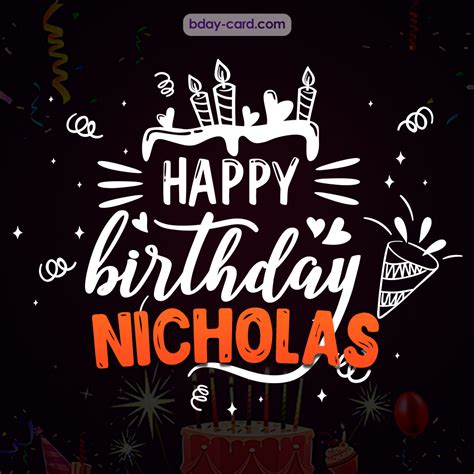 Birthday images for Nicholas 💐 — Free happy bday pictures and photos | BDay-card.com