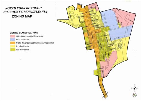 Zoning Map – North York Borough York County