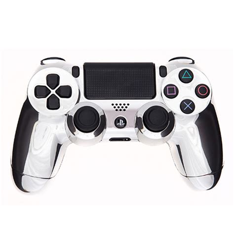 PlayStation DualShock 4 Custom Controller - Chrome Silver | Zavvi.nl