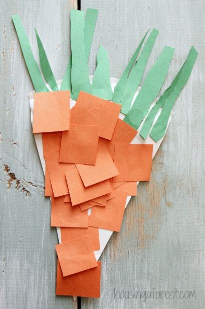 Paper Plate Carrot | Housing a Forest